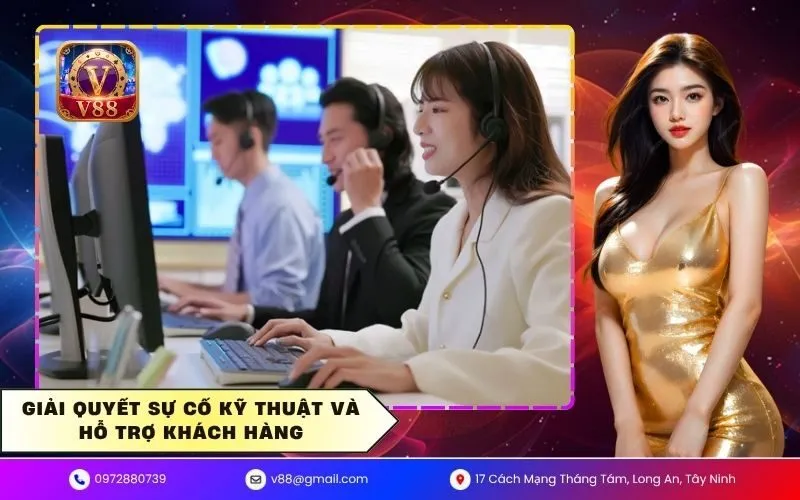 Giải quyết sự cố kỹ thuật và hỗ trợ khách hàng