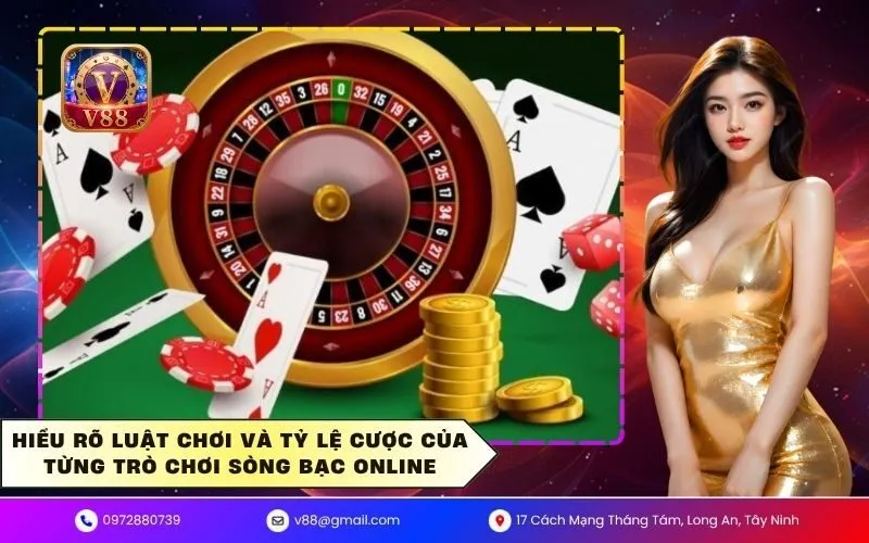 Hiểu rõ luật chơi và tỷ lệ cược của từng trò chơi sòng bạc online
