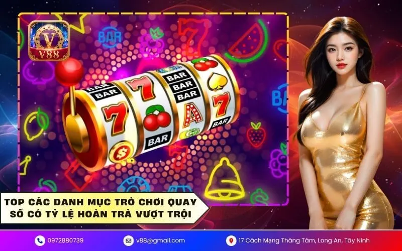 Top các danh mục trò chơi quay số có tỷ lệ hoàn trả vượt trội